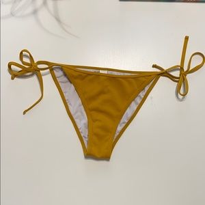 Cupshe ribbed side tie bikini bottom NWT